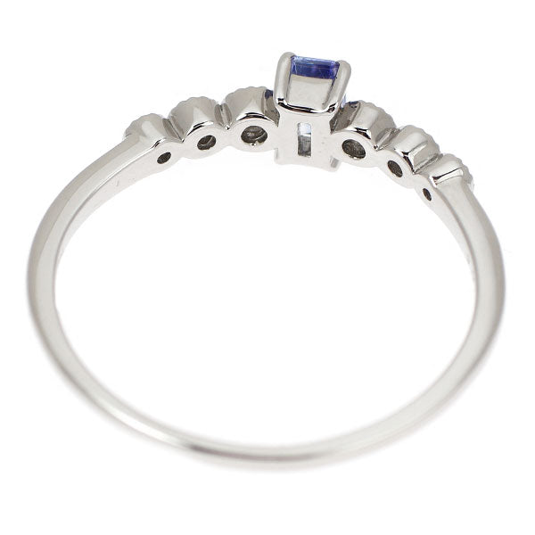 新品 Pt900 サンベニト産バイカラーベニトアイト ダイヤモンド リング 0.21ct D0.06ct 希少石 レアストーン【エスコレ】