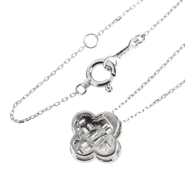 K18WG ダイヤモンド ペンダントネックレス 0.10ct