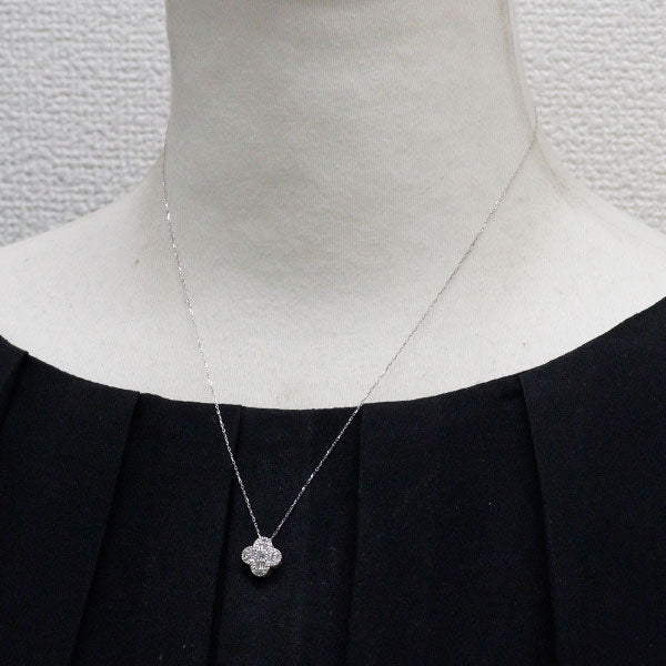 K18WG ダイヤモンド ペンダントネックレス 0.10ct