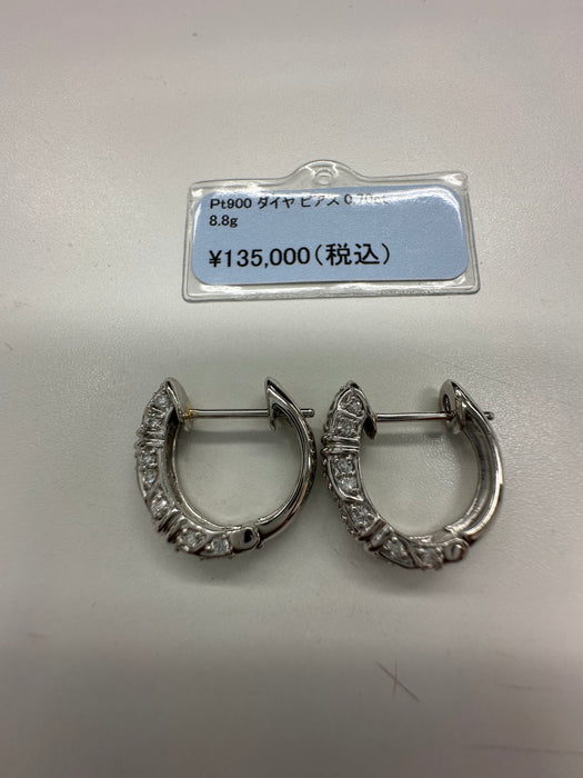 T様御専用 Pt900 ダイヤモンド ピアス 0.70ct