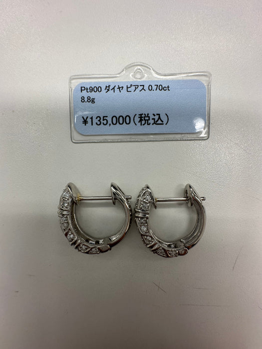 T様御専用 Pt900 ダイヤモンド ピアス 0.70ct
