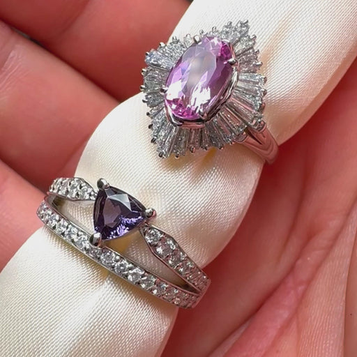 Pt900 マダガスカルベキリー産 ベキリーブルーカラーチェンジ