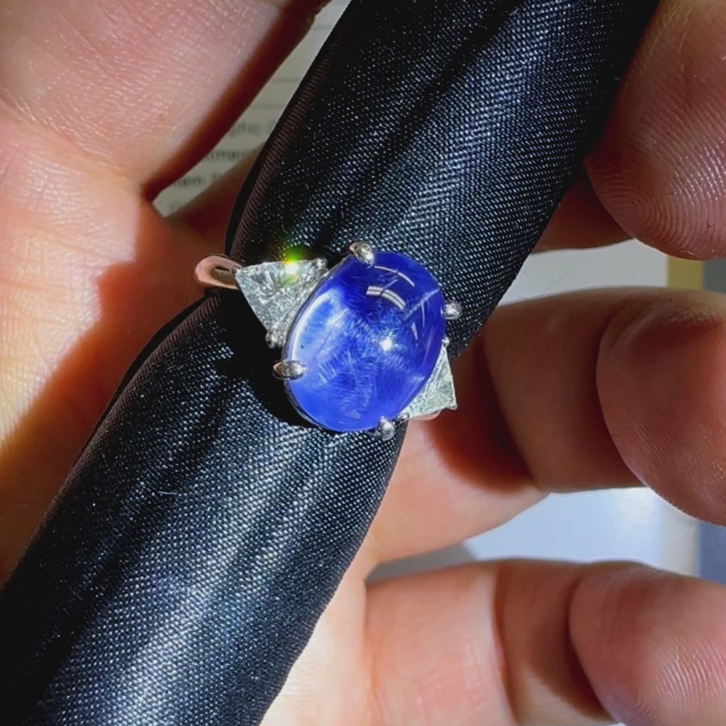 三越 Pt950 スリランカ産非加熱バイオレティッシュブルースター