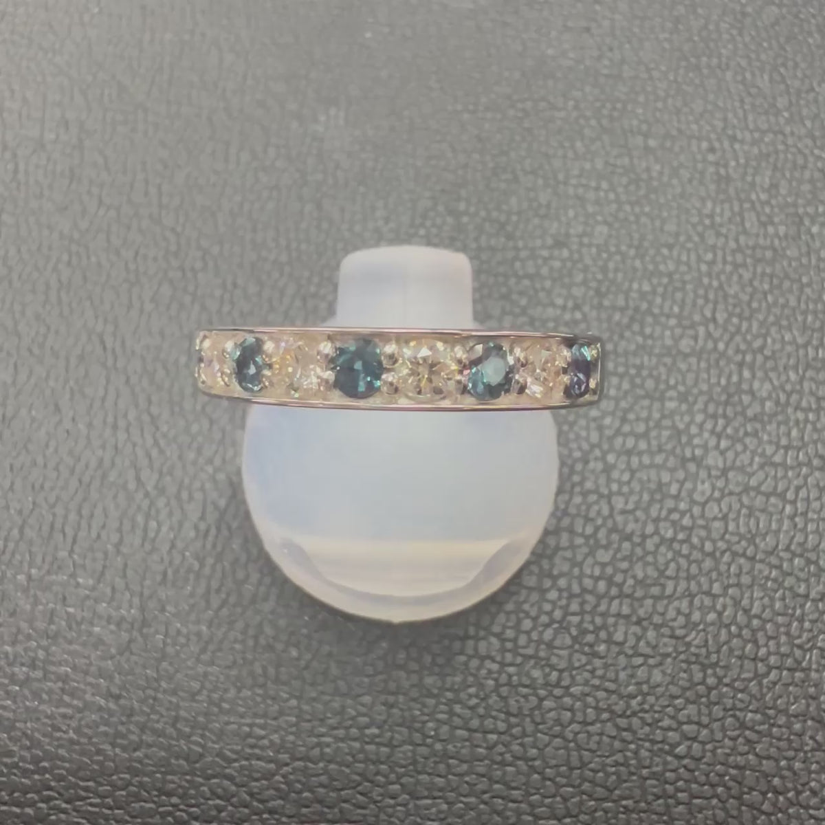 希少 Pt900 アレキサンドライト ダイヤモンド リング 0.30ct D0.20ct 