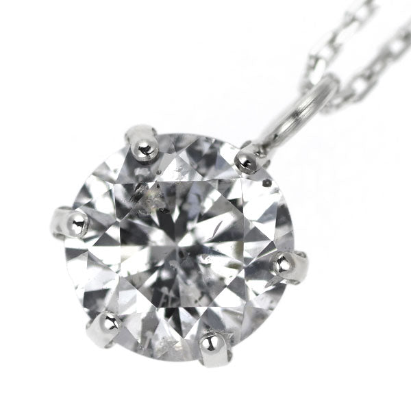 New K18WG Diamond Pendant Necklace 0.510ct G SI2 G (LDH) 