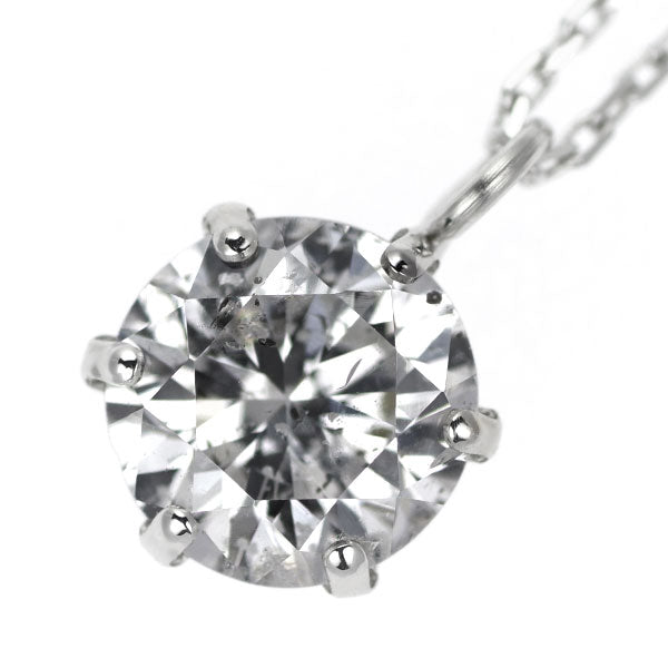 新品 K18WG ダイヤモンド ペンダントネックレス 0.510ct G SI2 G（LDH）