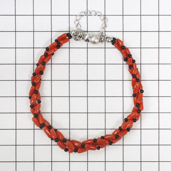 New Magnet SV Mediterranean Sarge/Huwatari Coral Black Spinel Bracelet 