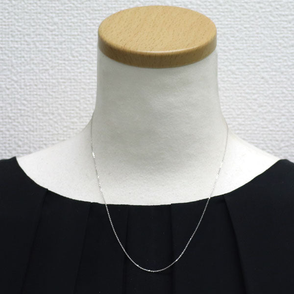 New K18WG Azuki 0.25 chain necklace ~45cm 