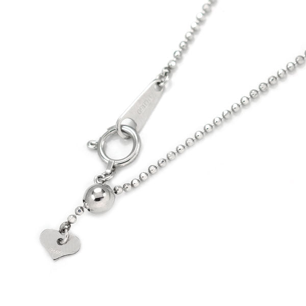 New Pt850 Cut Ball 1.2 Chain Necklace ~50cm 