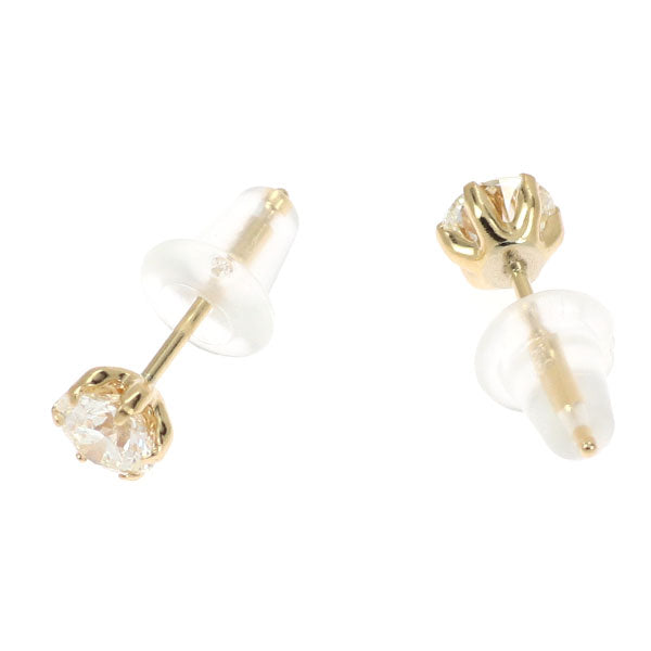 New K18YG diamond earrings 0.496ct J SI2 EXHC/3EX 