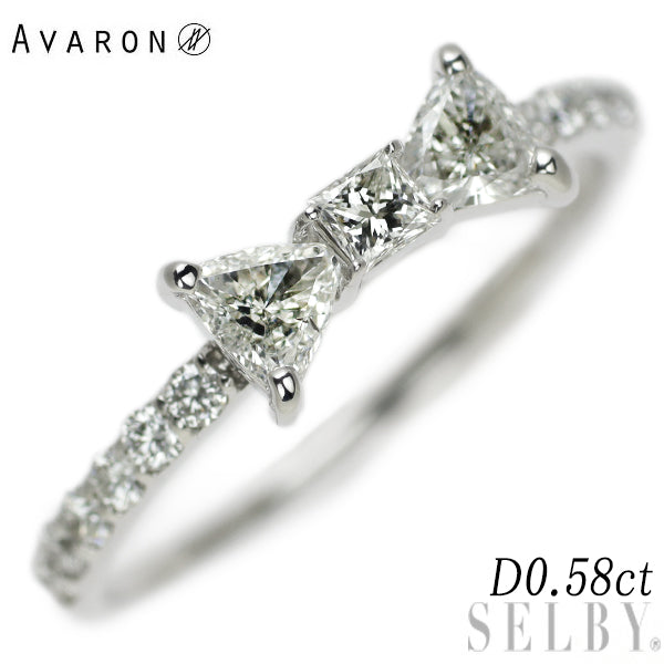 Avaron K18WG ダイヤモンド リング 0.58ct リボン – セルビー ...