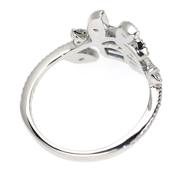 新品 希少 Pt900 非加熱ロイヤルブルーサファイア ダイヤモンド リング 0.75ct D0.20ct
