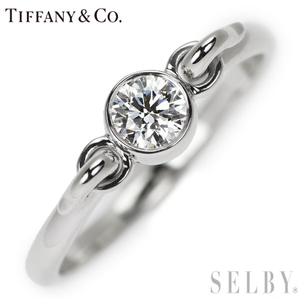 Tiffany Pt950 Diamond Ring 