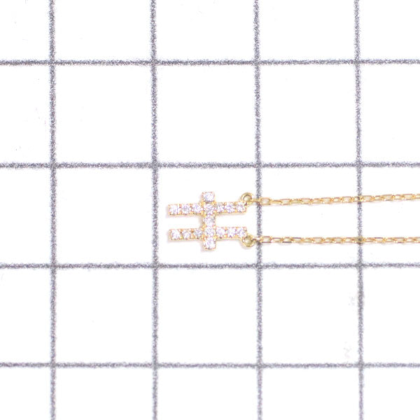 ヴィヴィアンクチュール/アーカー K18YG ダイヤモンド ペンダントネックレス 0.07ct イニシャル