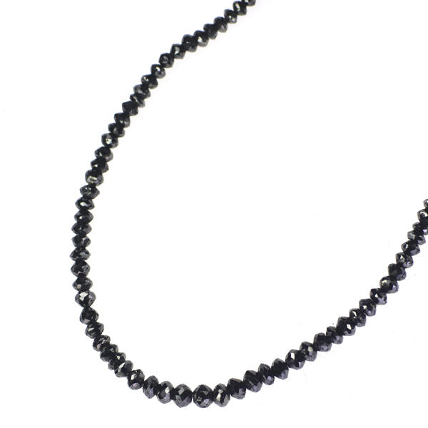 K18WG black diamond necklace 31.0ct 